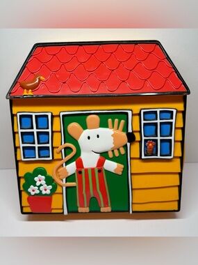 Vintage 1999 Maisy Mouse ABC-123 Activity Case Flying Colors - Empty Case Only